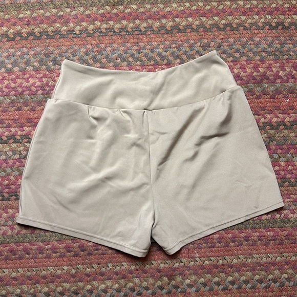 MOVE THEORY TAN BROWN ATHLETIC SHORTS - Picture 3 of 3